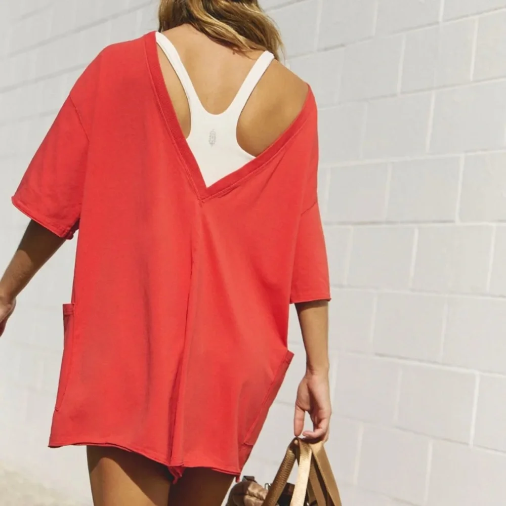 Free People Movement Women's Hot Shot Tee Romper NWT Medium - Picture 2 of 7